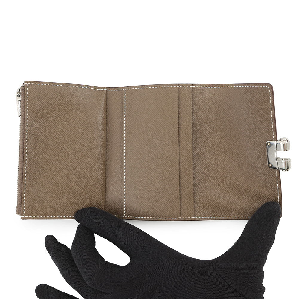 HERMES Charniere Etoupe Veau Madame
