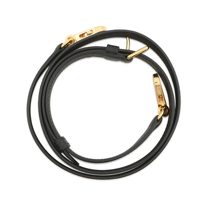 HERMES Bandouliere AStrap BlackH086309CC89 Swift Leather