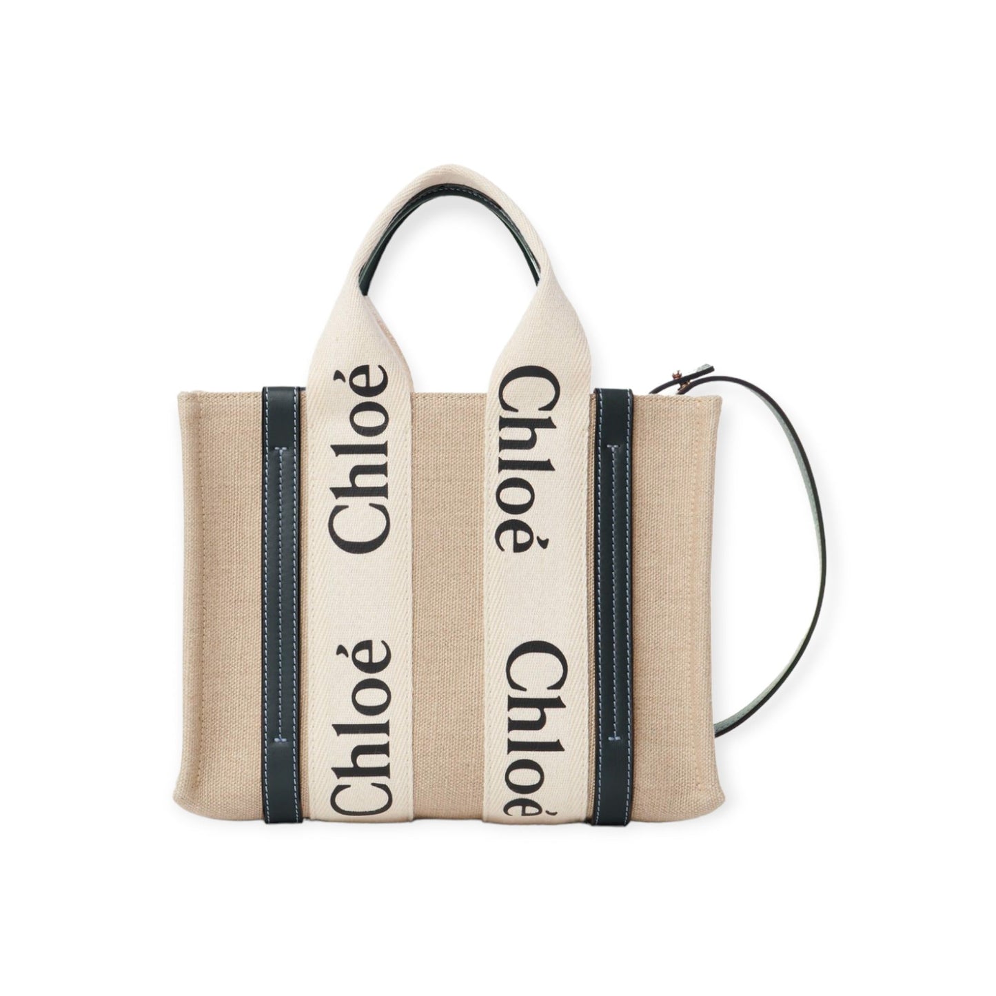Woody Mini Linen Tote Bag
