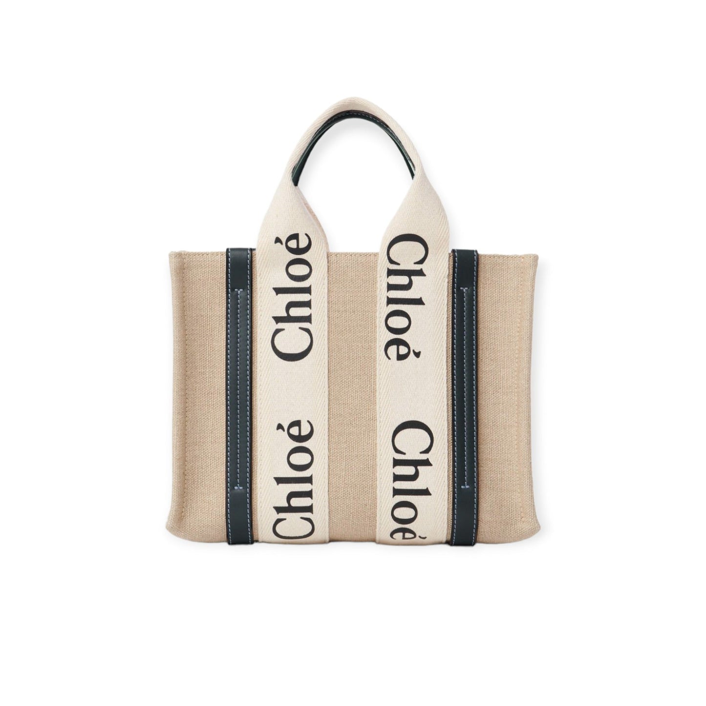 Woody Mini Linen Tote Bag