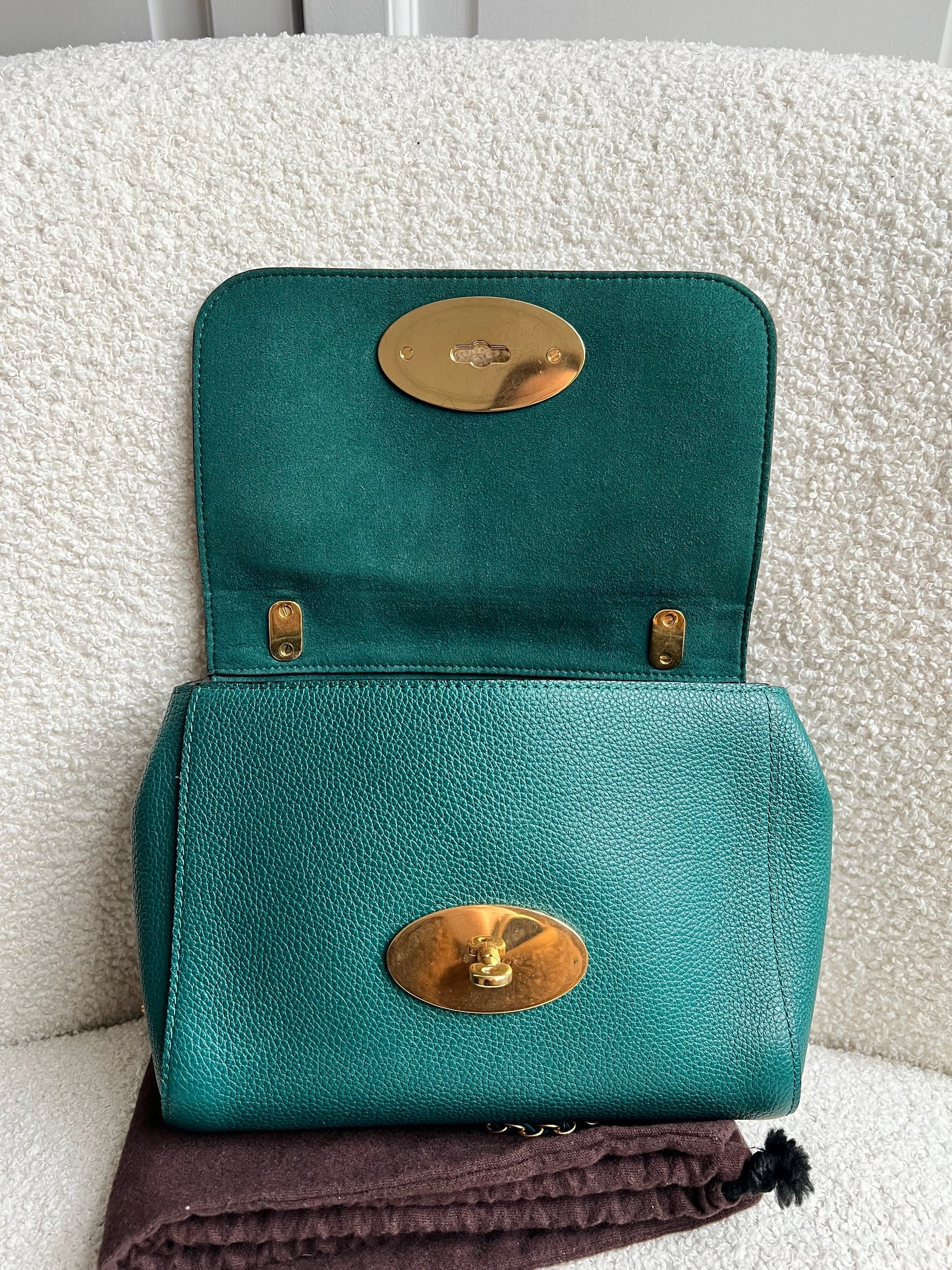 Mulberry Ocean Green Regular Lily with Gold Hardware (RRP £995)