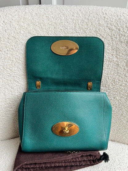 Mulberry Ocean Green Regular Lily with Gold Hardware (RRP £995)