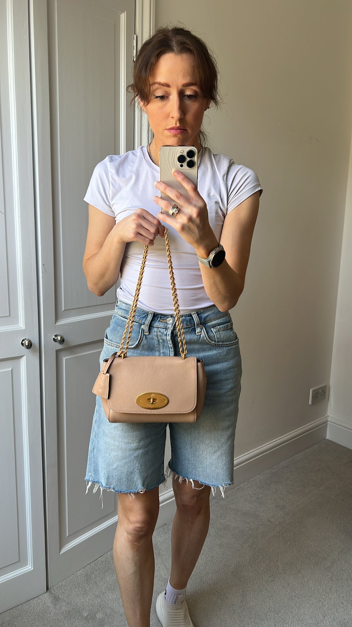 Mulberry Rosewater Regular Lily with Gold Hardware (RRP £995)