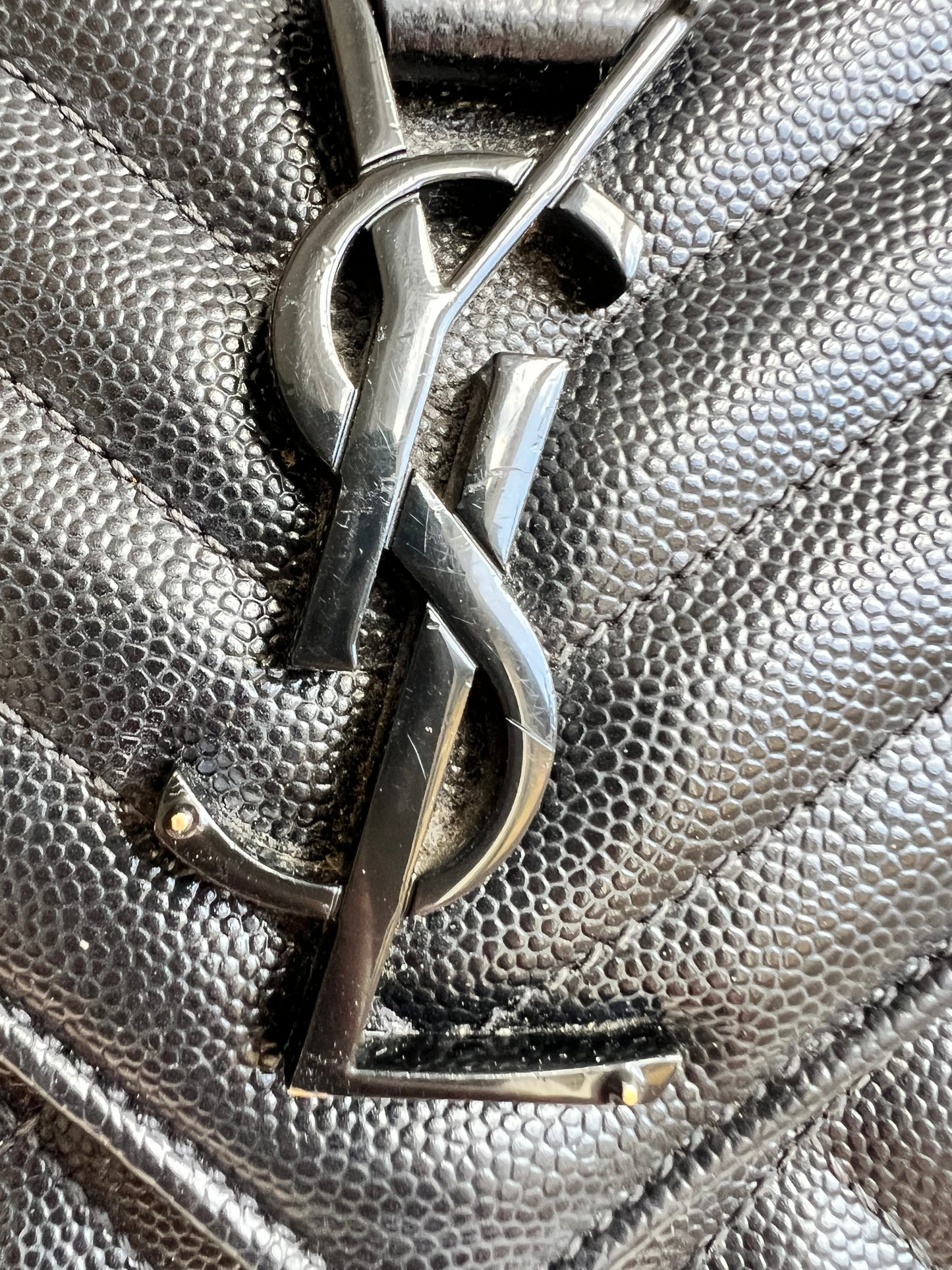 Yves Saint Laurent (YSL) Large Black on Black Envelope Bag (RRP £2,400)