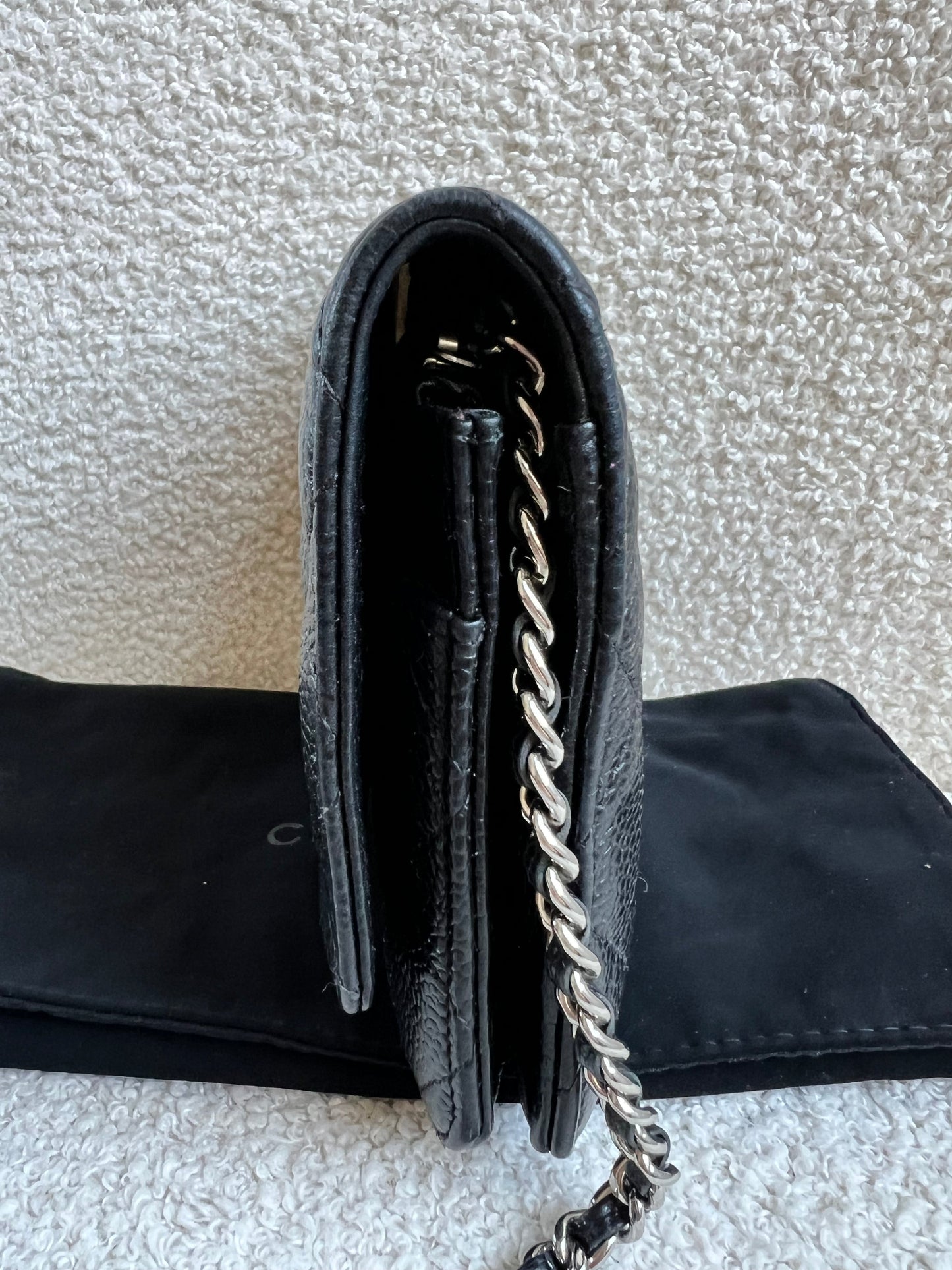 Chanel Wallet on Chain in Black Caviar Silver Hardware (RRP £2,930)