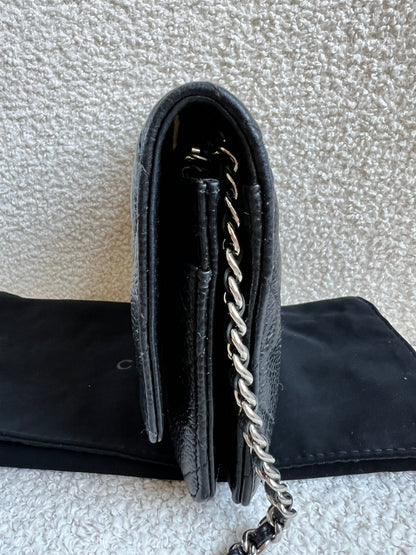 Chanel Wallet on Chain in Black Caviar Silver Hardware (RRP £2,930)