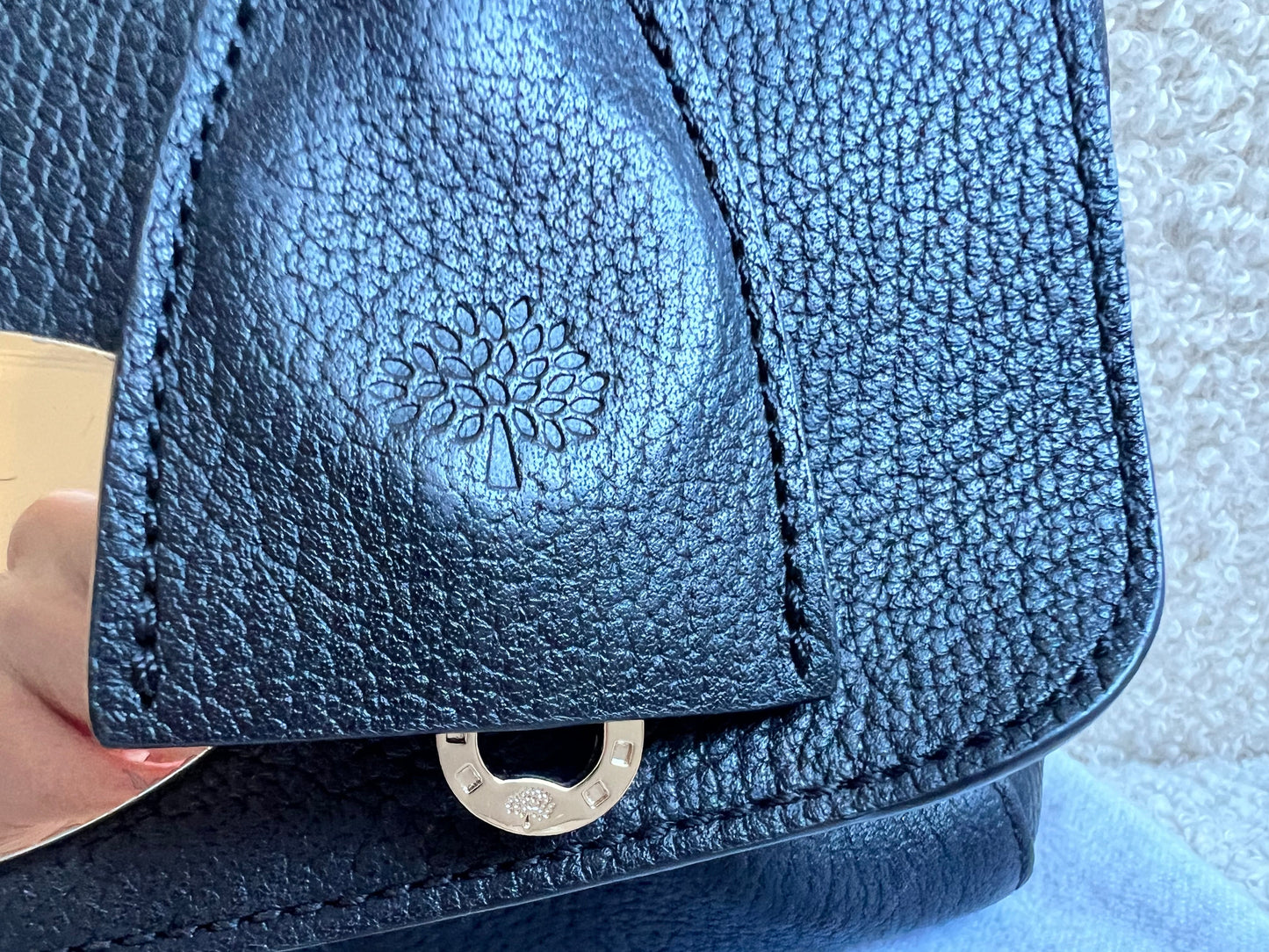 Mulberry Black Regular Lily with Silver Hardware (RRP £895)