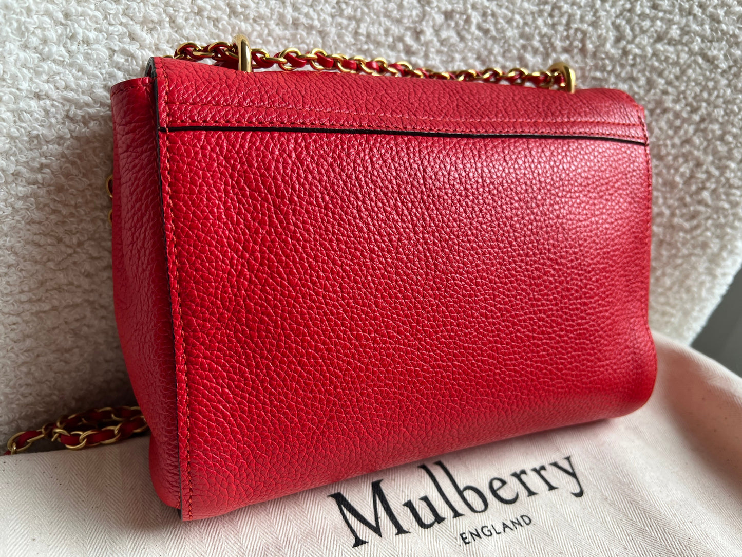 Mulberry Fiery Red Regular Lily with Gold Hardware (RRP £995)