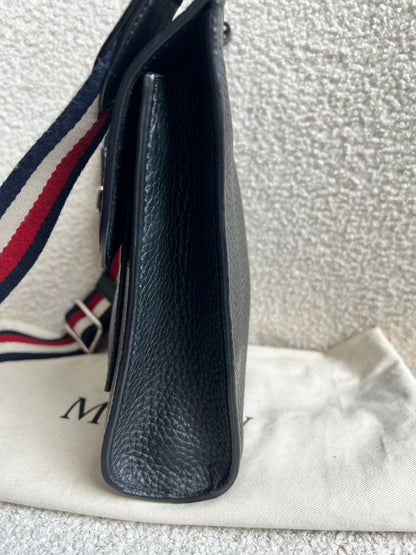 Mulberry Small Black Antony with striped strap