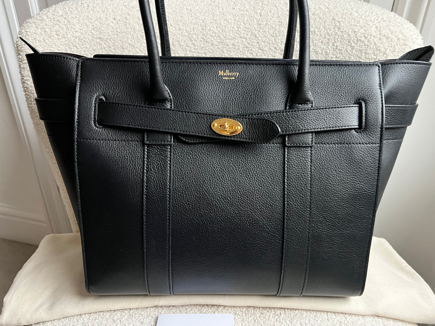 Mulberry Black Zipped Bayswater (RRP £1,350)