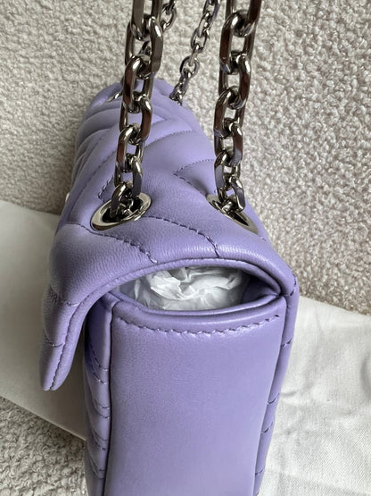 Gucci GG Purple Marmont Mini Shoulder Bag (RRP £1,890)