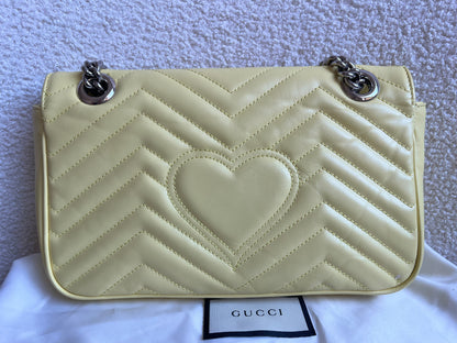 Gucci GG Yellow Marmont Small Shoulder Bag (RRP £2070)