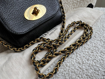 Mulberry Black Mini Lily with Gold Hardware (RRP £395)