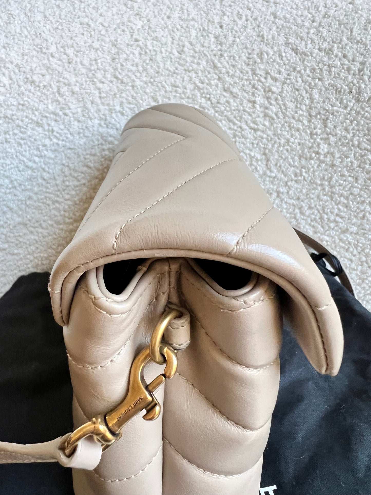 Yves Saint Laurent (YSL) Dark Beige Toy Lou Lou (RRP £1,350)