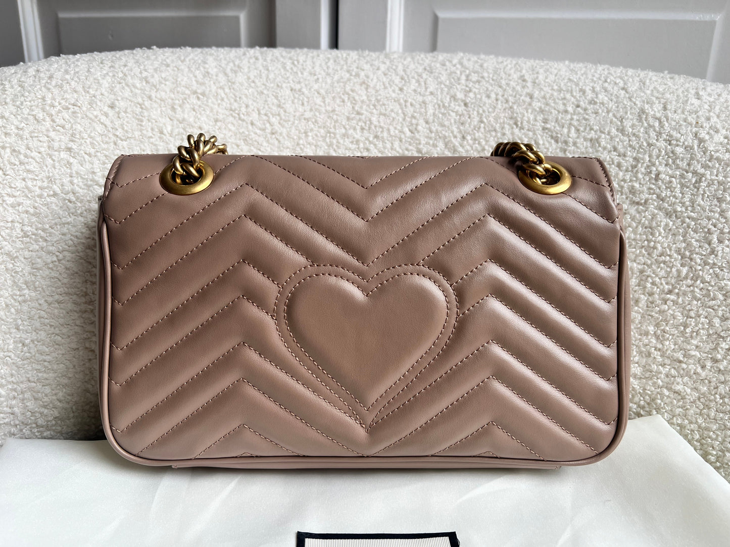 Gucci GG Dusty Pink Marmont Small Shoulder Bag (RRP £2070)