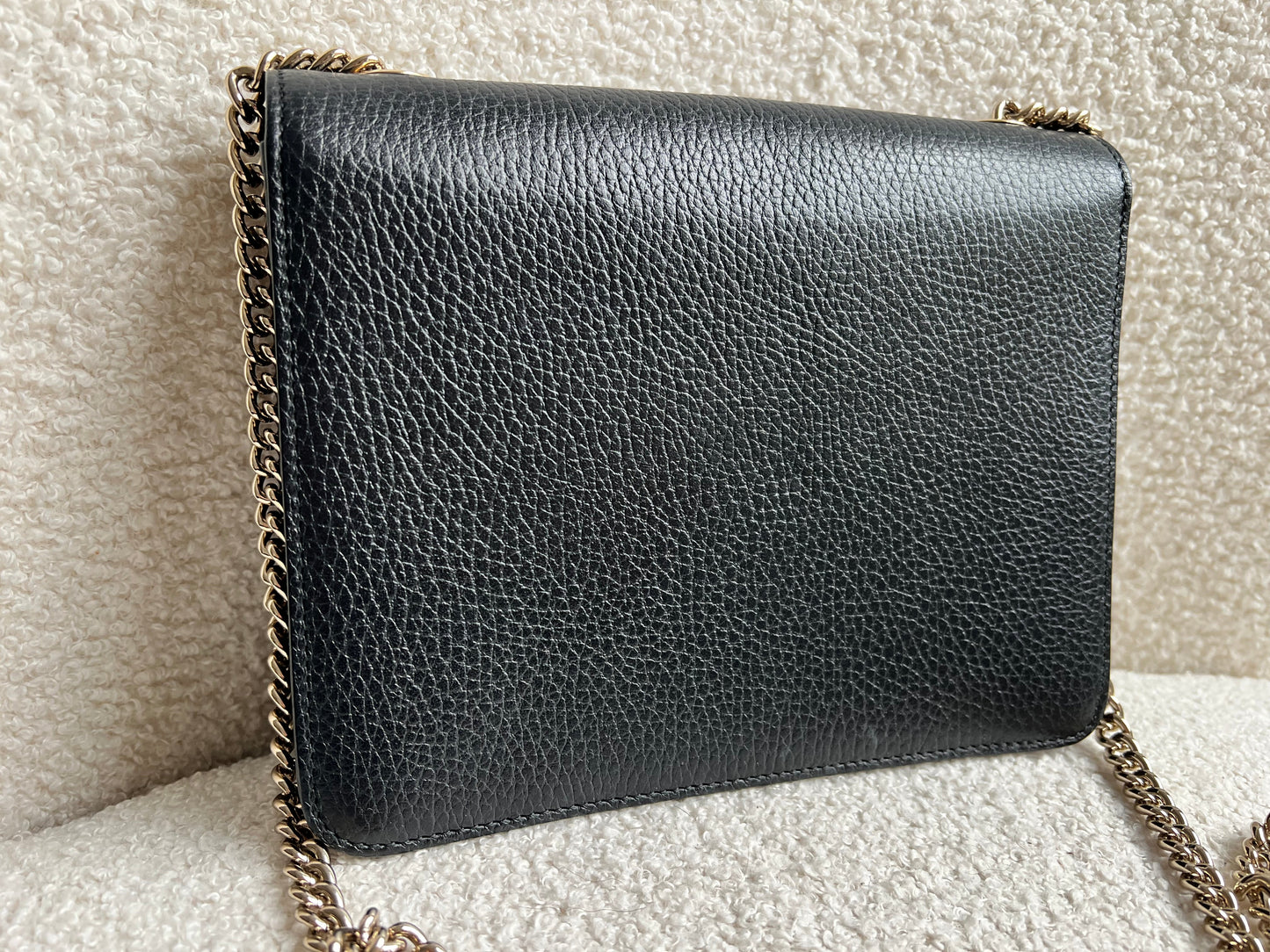 Gucci Interlocking GG Black Small Shoulder Bag