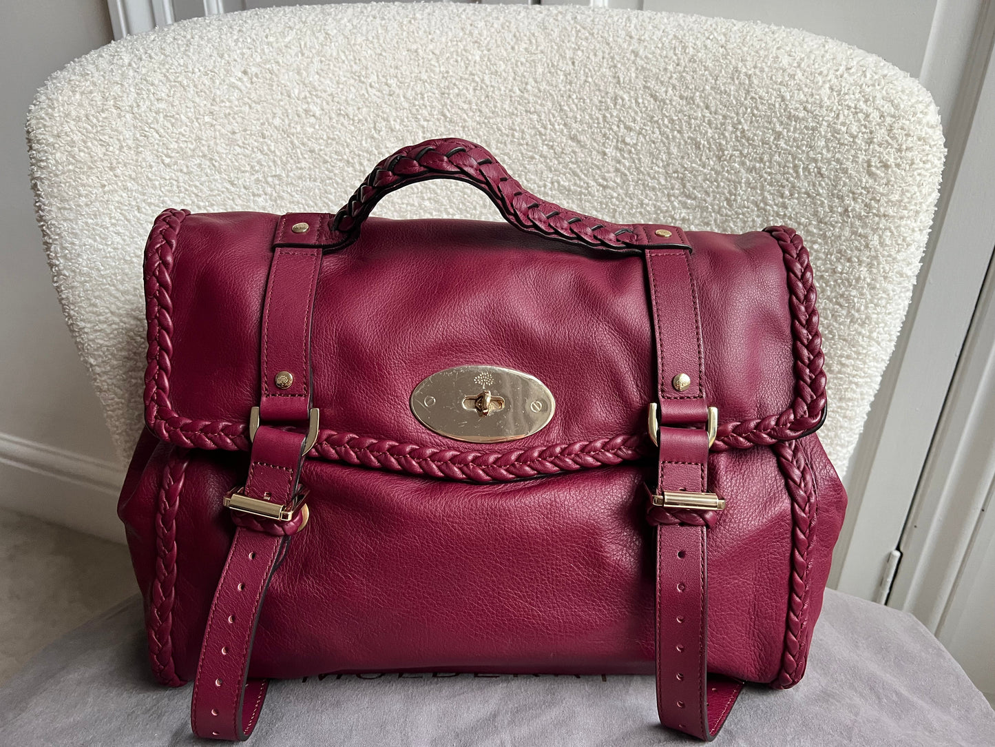 Mulberry Oversized Berry Woven Trim Alexa (RRP £1100)
