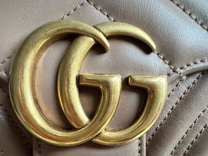 Gucci GG Dusty Pink Marmont Small Shoulder Bag (RRP £2070)