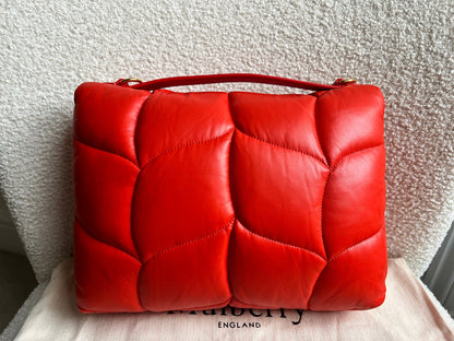 Mulberry Coral Orange Softie in Pillow Effect Nappa Leather (RRP £1650)