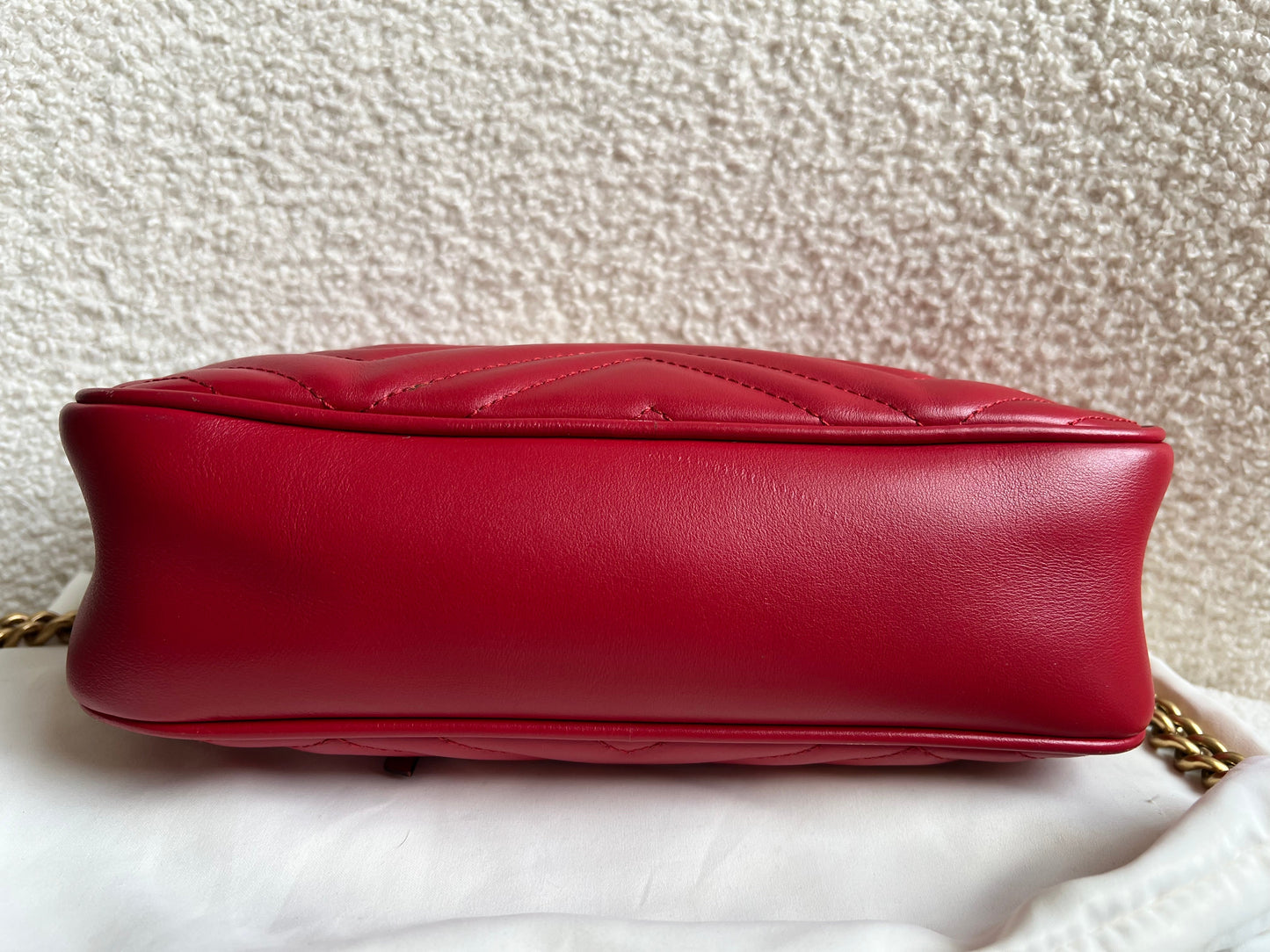 Gucci GG Red Marmont Small Shoulder Bag (RRP £1,440)