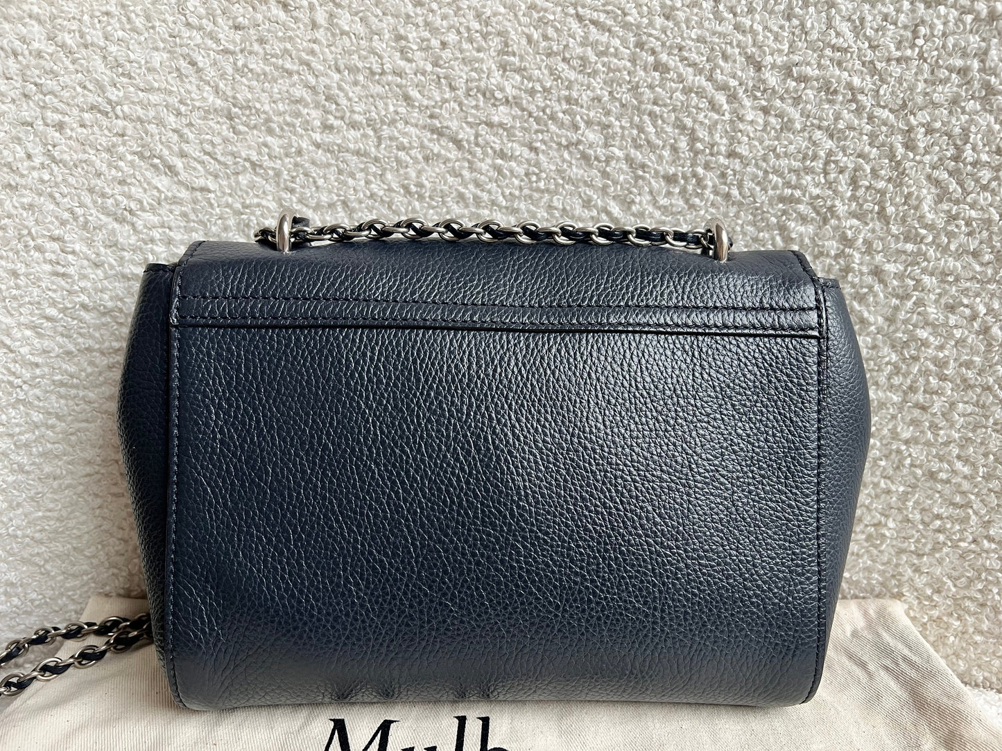 Mulberry Midnight Regular Lily with Silver Hardware (RRP £1095)