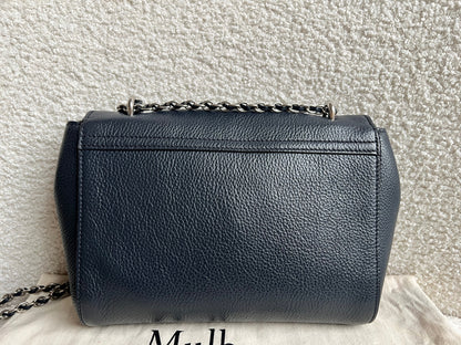 Mulberry Midnight Regular Lily with Silver Hardware (RRP £1095)