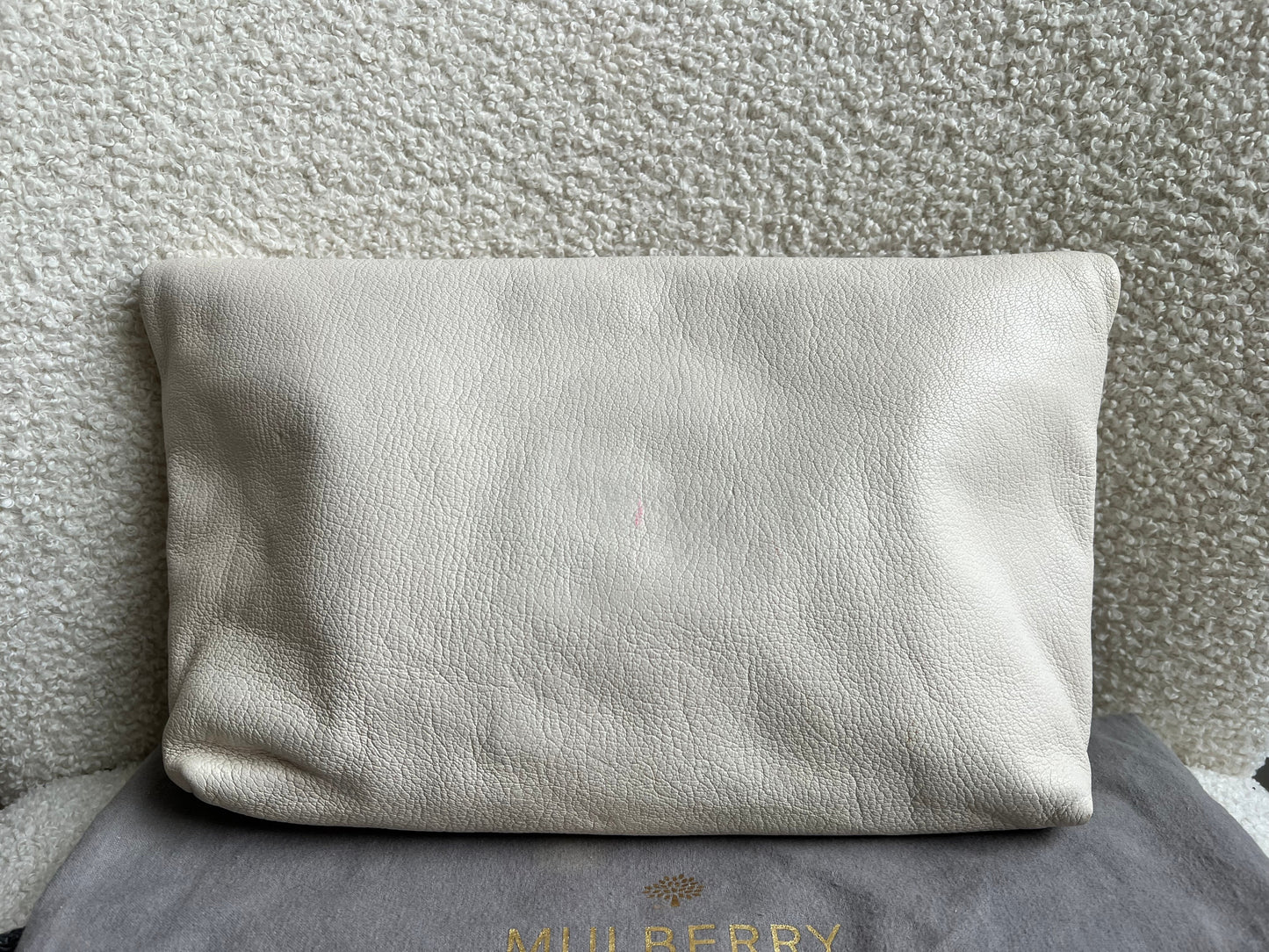 Mulberry Cream Clemmie Clutch (RRP £695)