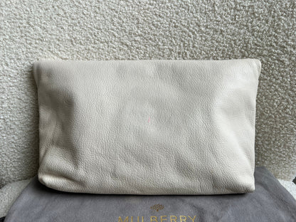 Mulberry Cream Clemmie Clutch (RRP £695)