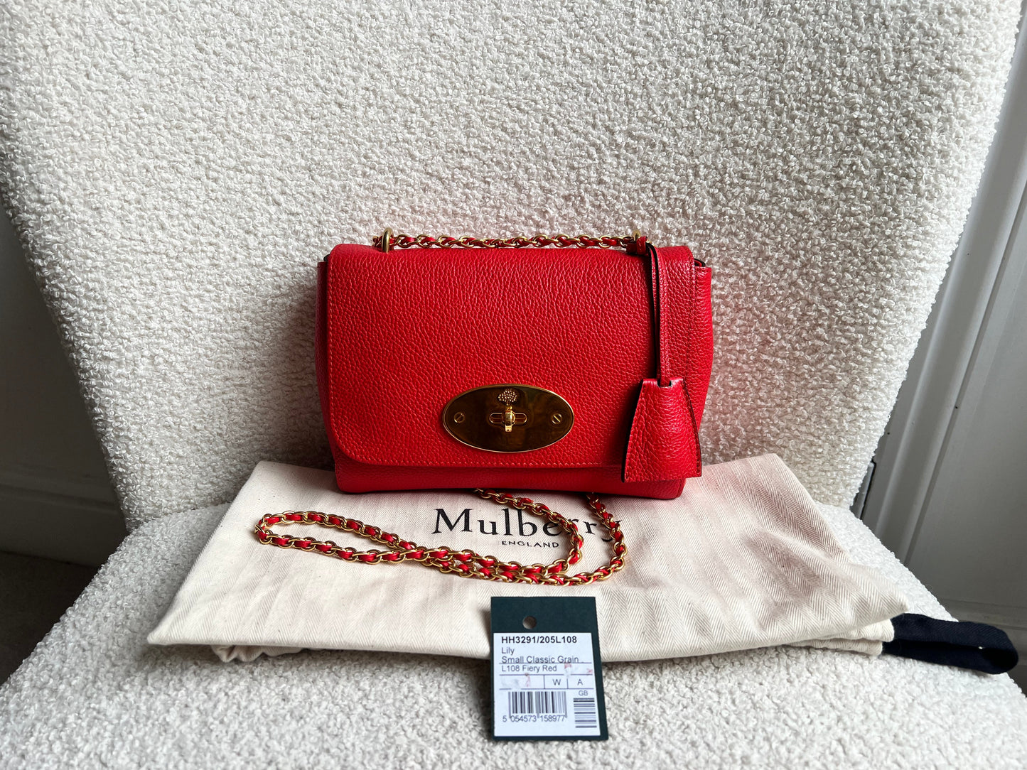 Mulberry Fiery Red Regular Lily with Gold Hardware (RRP £995)