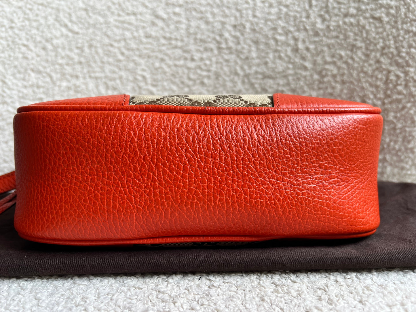 Gucci Bree GG Canvas Orange Small Messenger Bag