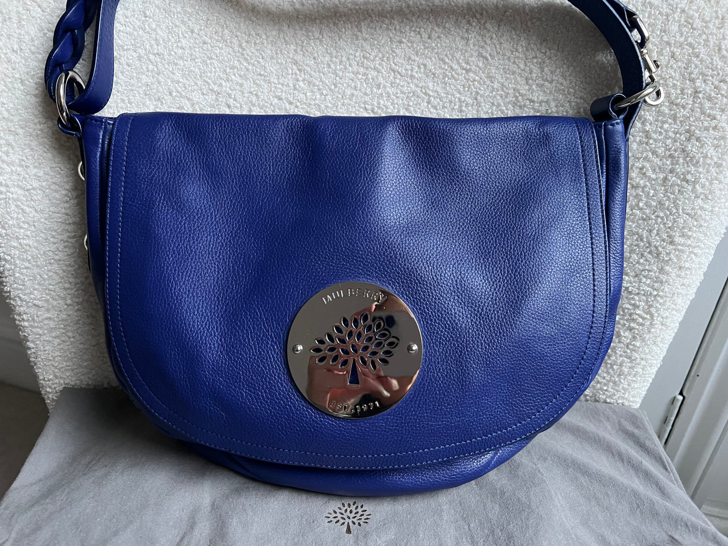 Mulberry Blue Daria Satchel (RRP £795)