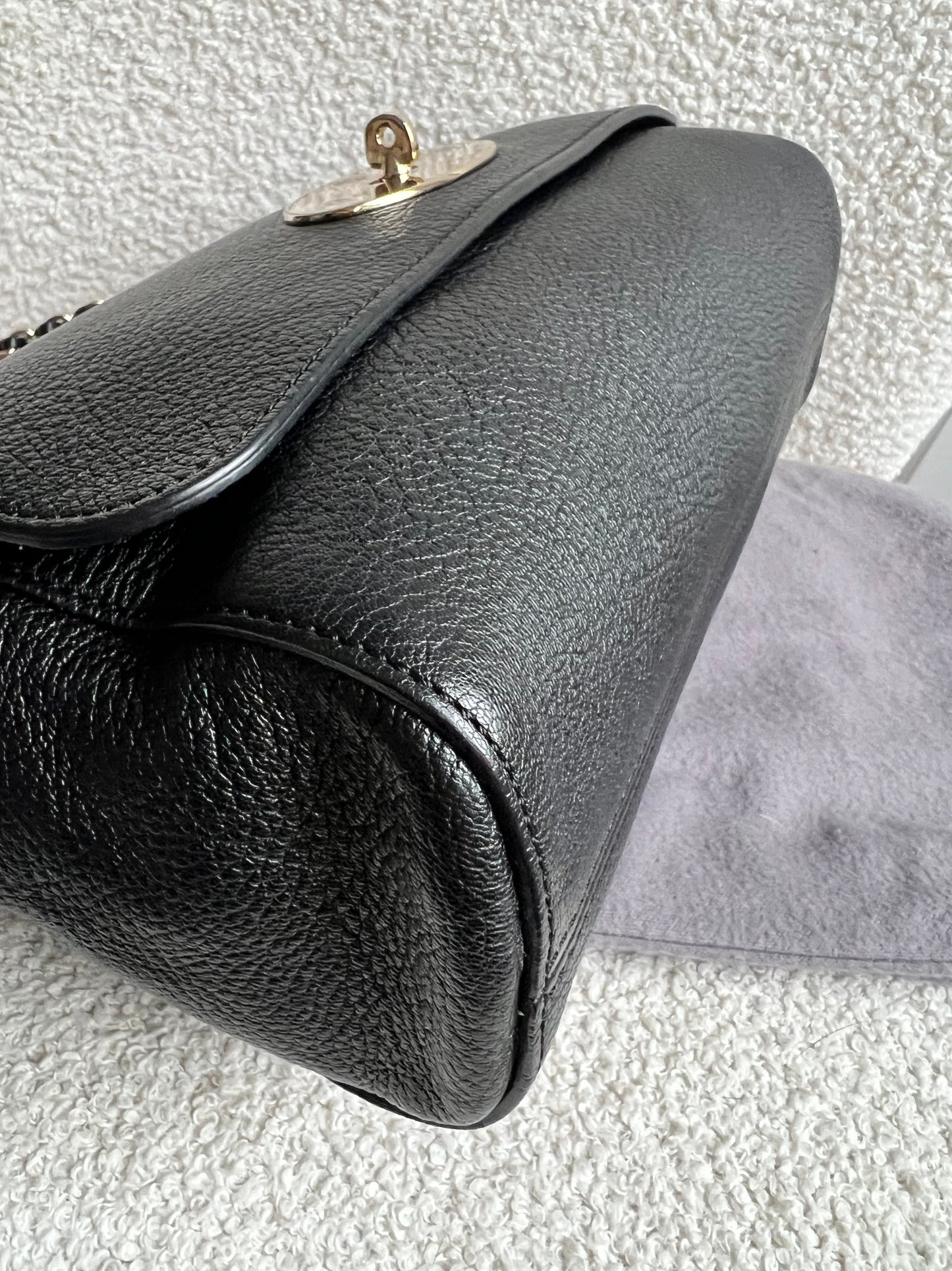 Mulberry Black Medium Lily with Gold Hardware (RRP £1195)