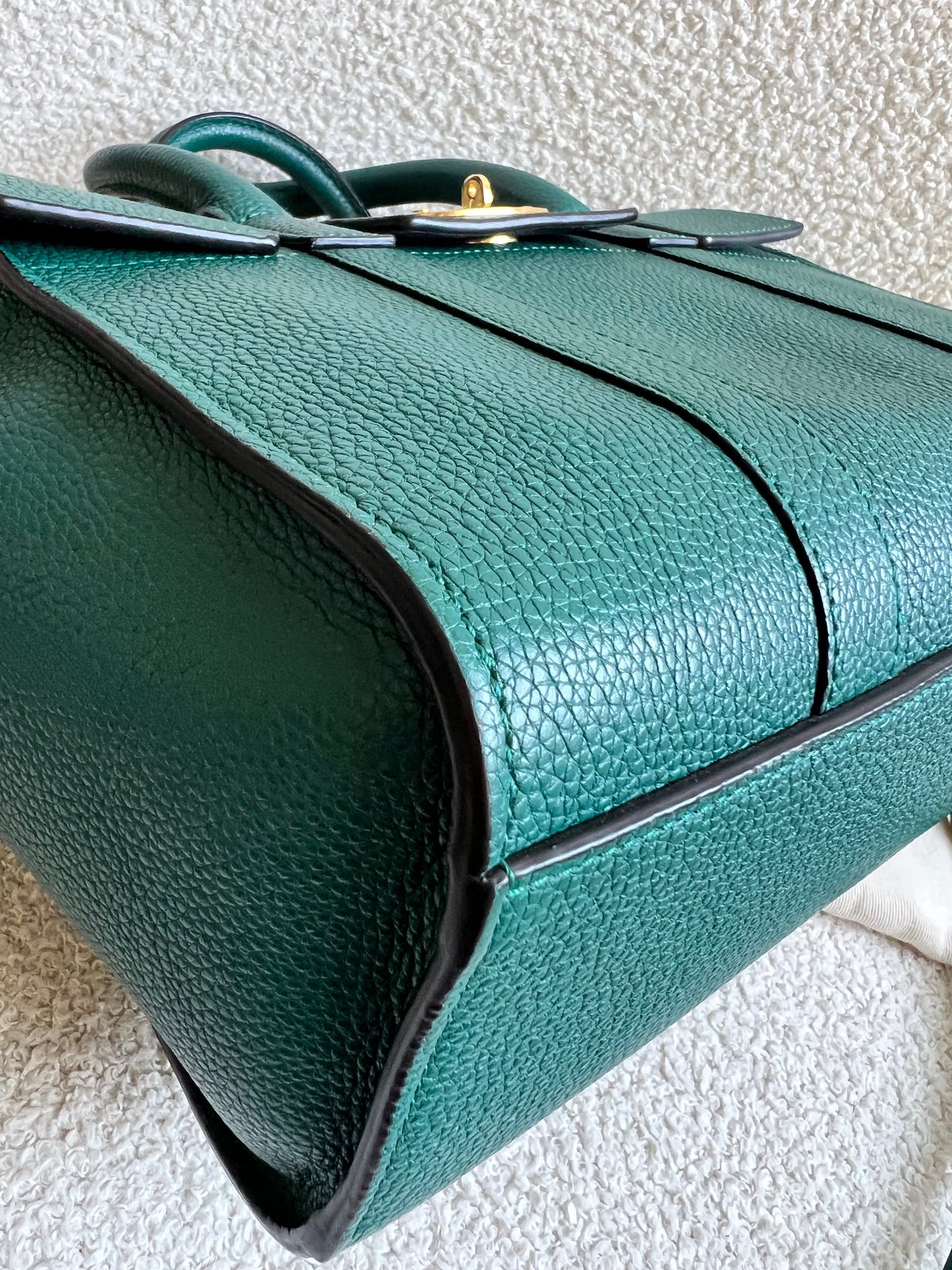 Mulberry Ocean Green Small Bayswater Satchel (RRP £995)