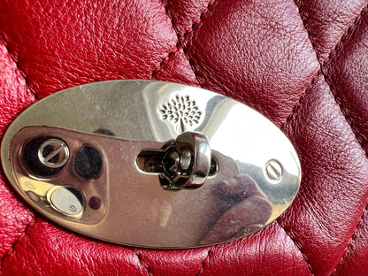 Mulberry Scarlet Red Quilted Medium Lily with Gold Hardware (RRP £1095)