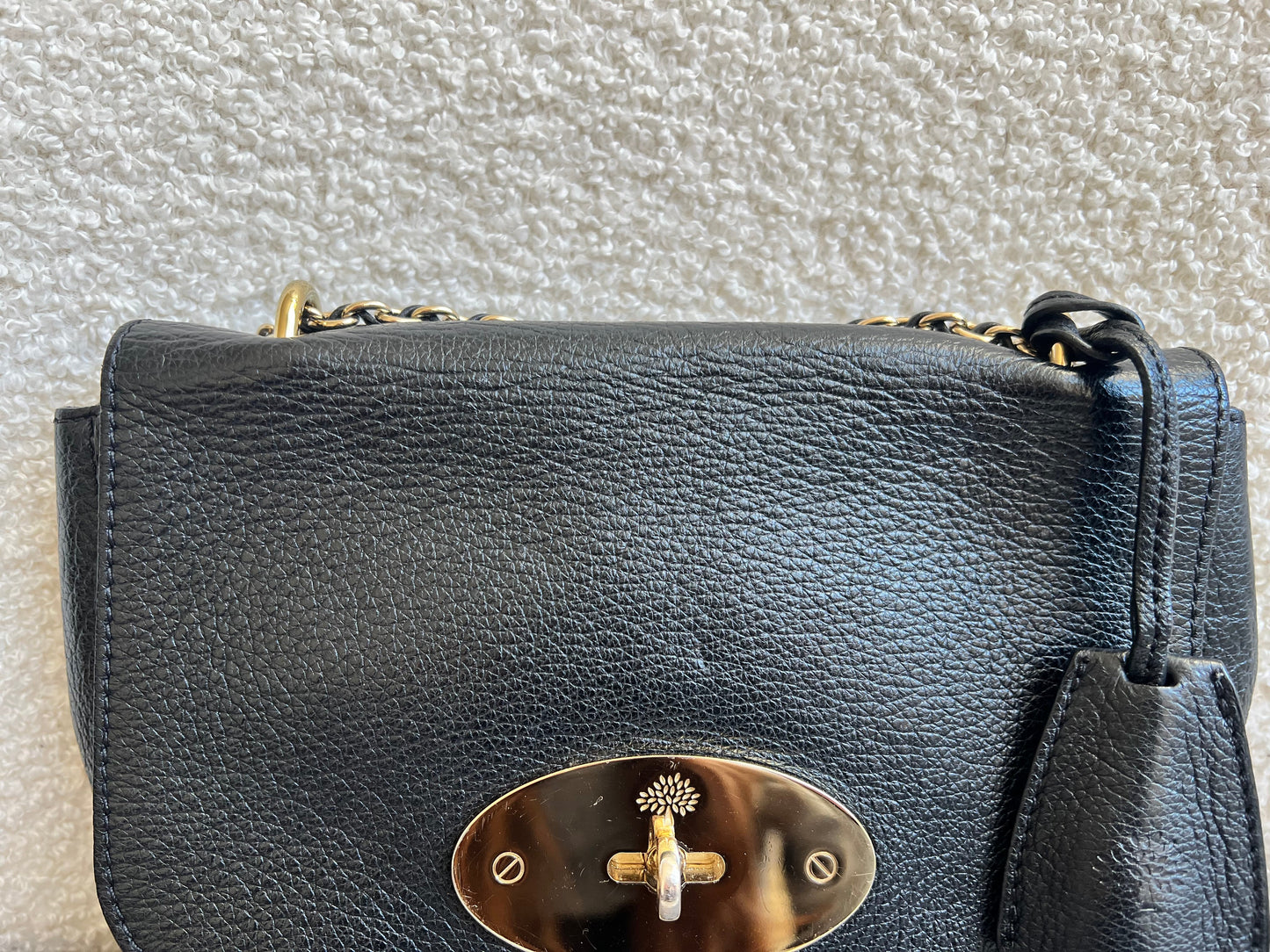 Mulberry Black Regular Lily with Gold Hardware (RRP £995)