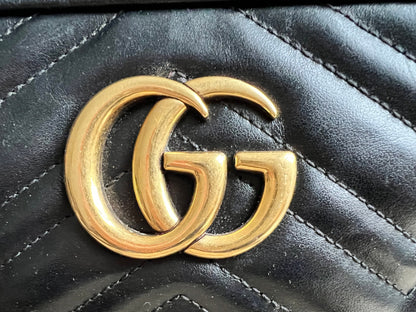 Gucci GG Black Marmont Small Shoulder Bag (RRP £1440)