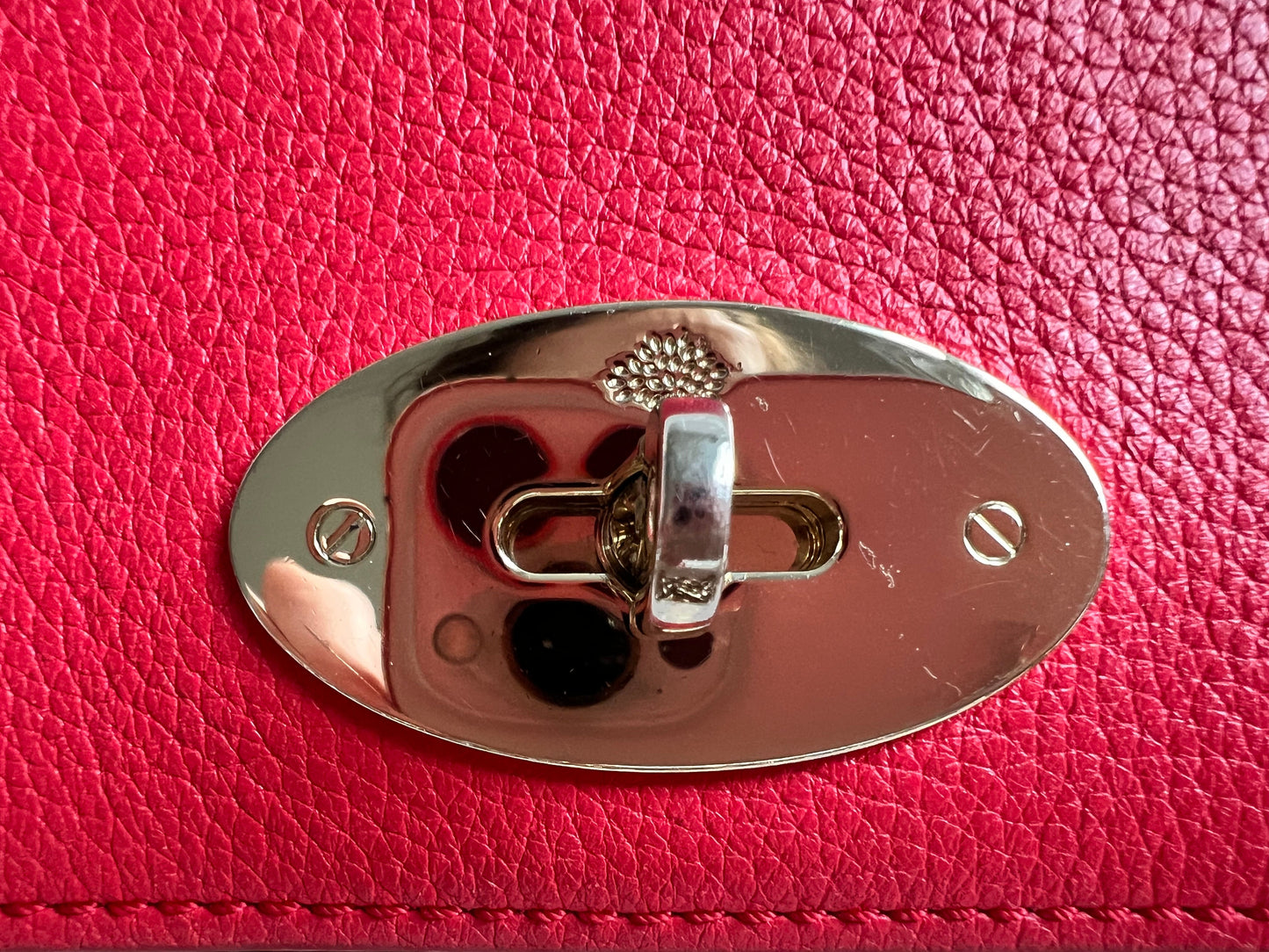 Mulberry Hibiscus Red Bayswater Clutch (RRP £495)