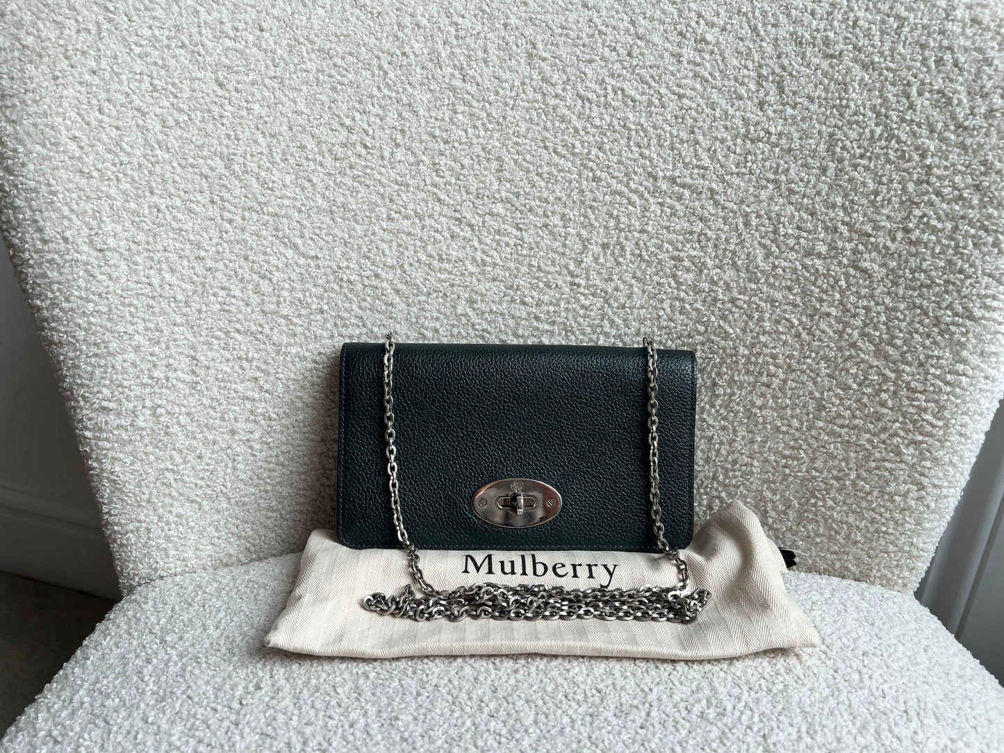Mulberry Grey Bayswater Clutch (RRP £495)
