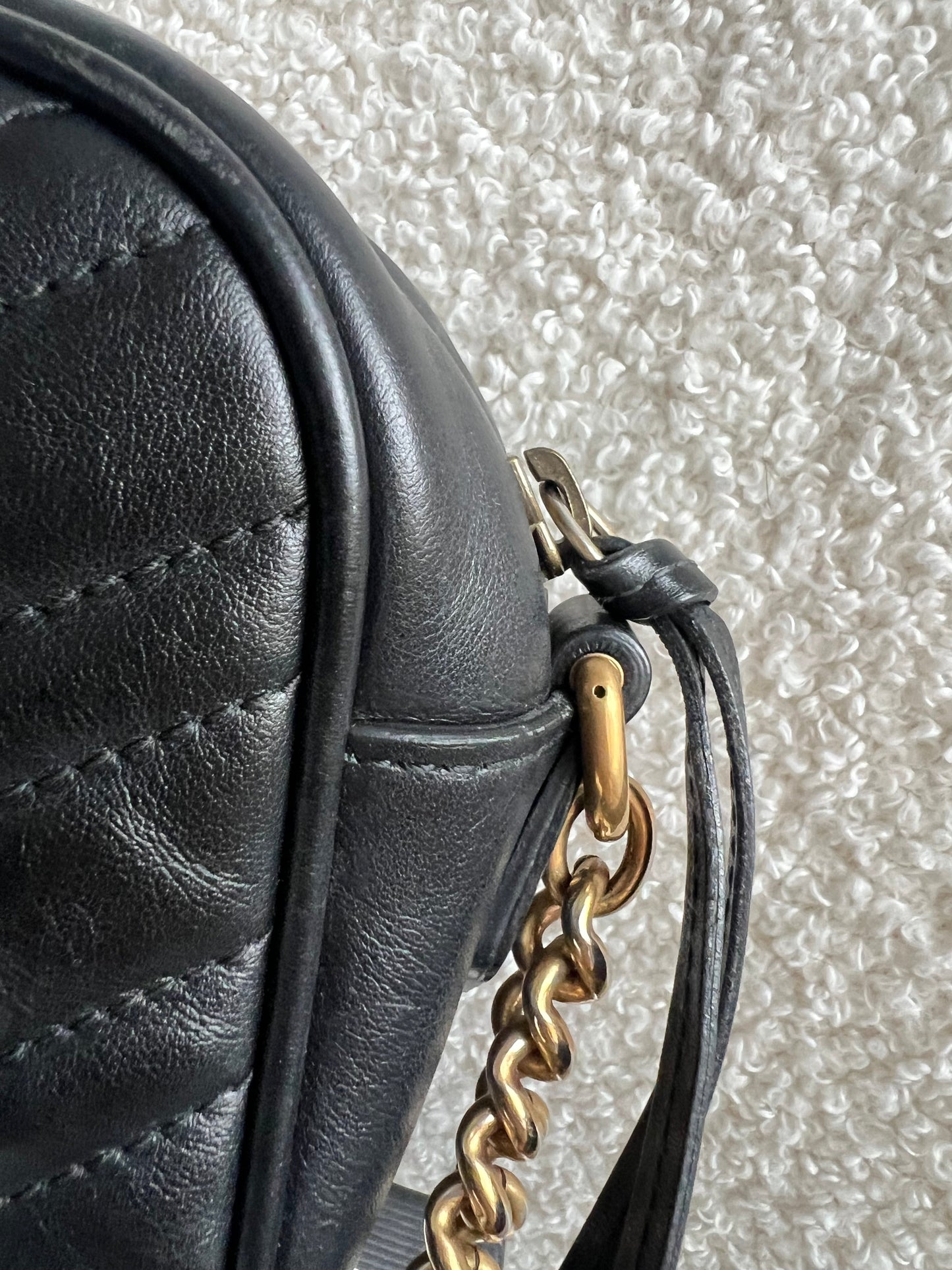 Gucci GG Black Marmont Small Shoulder Bag (RRP £1440)