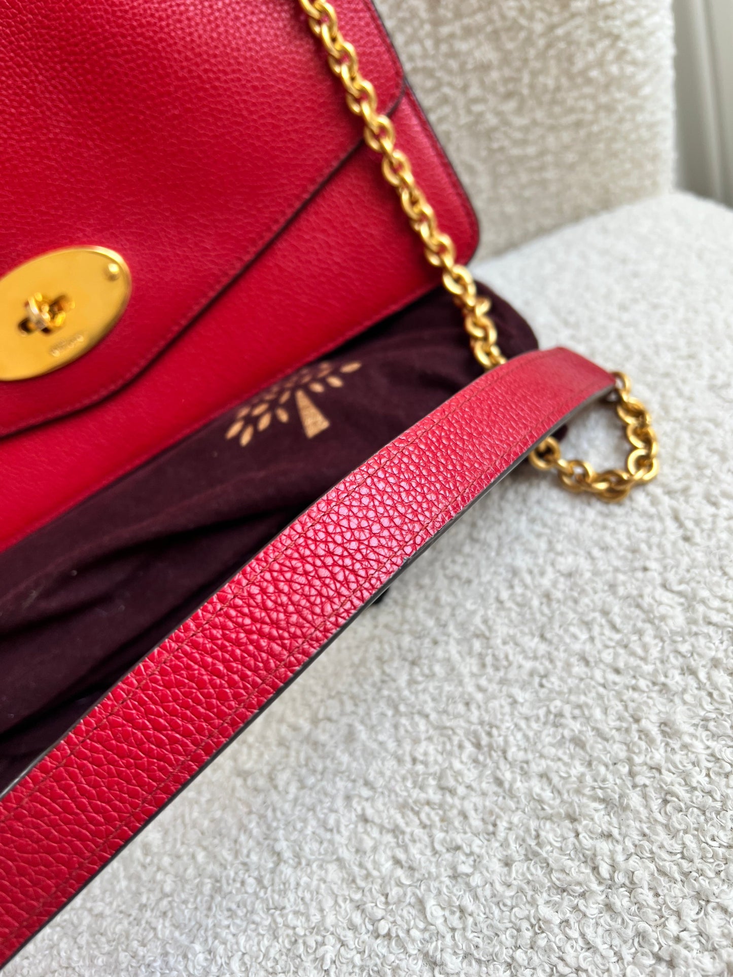 Mulberry Scarlet Red Large Darley Shoulder Bag (RRP £895)