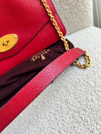 Mulberry Scarlet Red Large Darley Shoulder Bag (RRP £895)