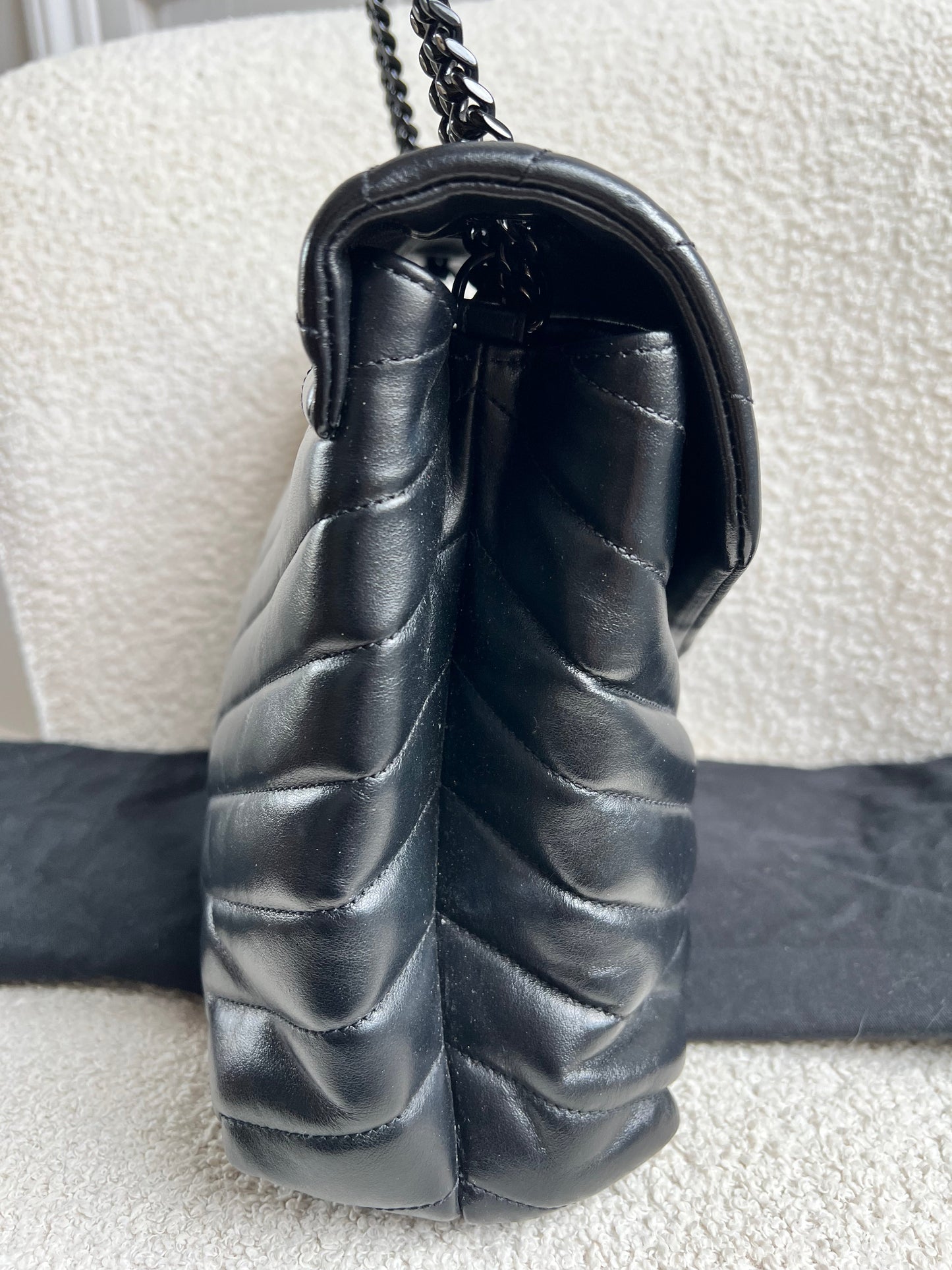 Yves Saint Laurent (YSL) Medium Black on Black LouLou (RRP £2,150)