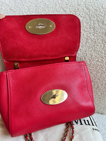 Mulberry Hibiscus Red Regular Lily with Gold Hardware (RRP £995)