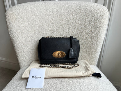 Mulberry Black Regular Lily with Gold Hardware (RRP £995)