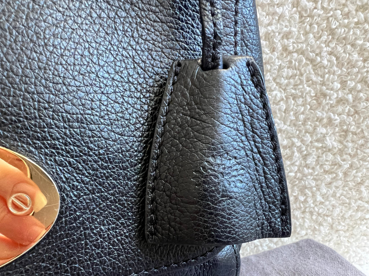 Mulberry Black Regular Lily with Gold Hardware (RRP £995)
