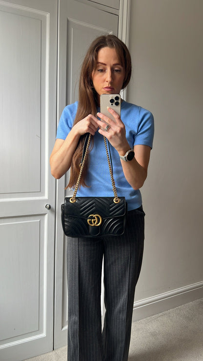 Gucci GG Black Marmont Small Shoulder Bag (RRP £2070)