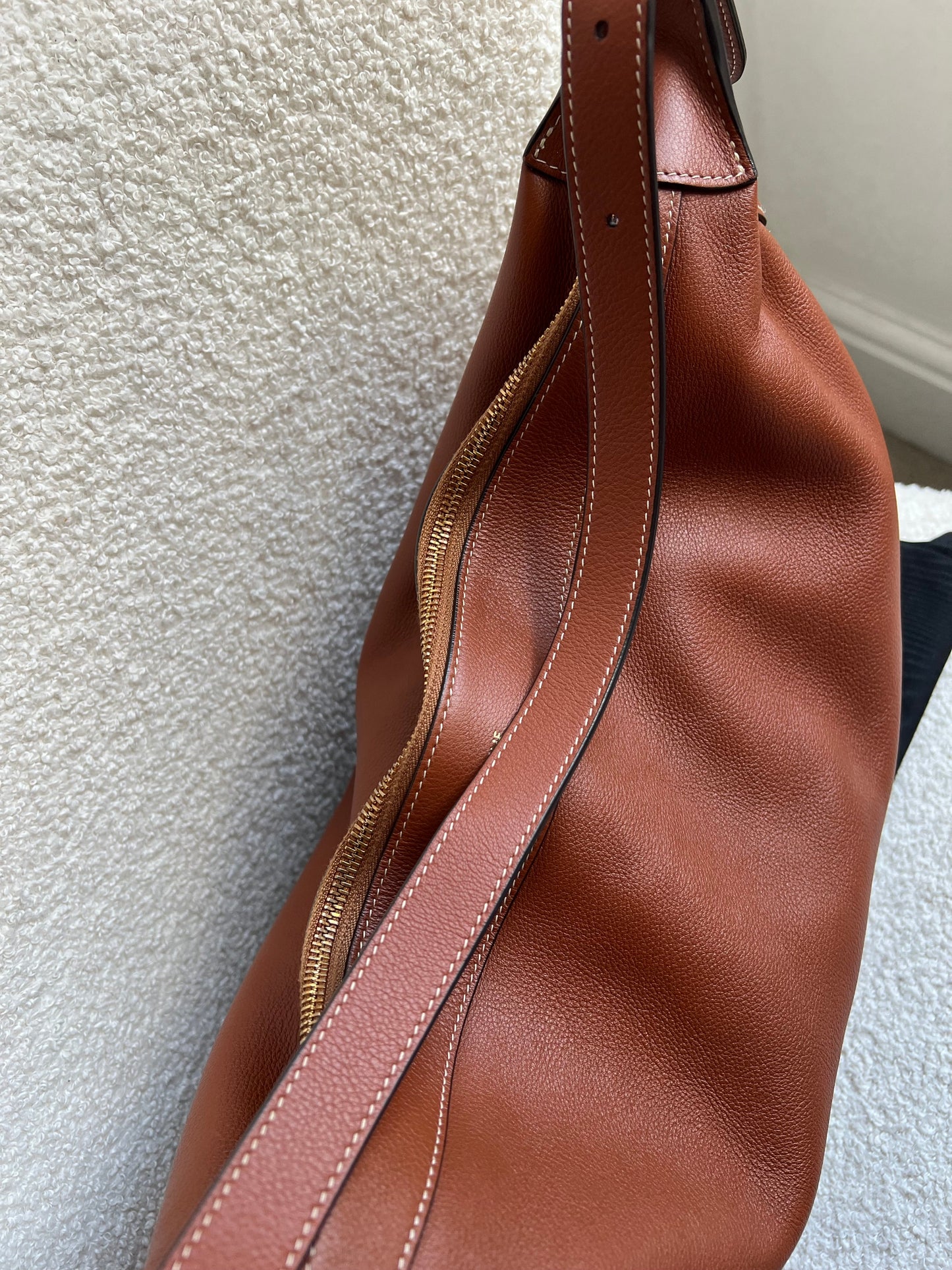 Celine Large Romy Bag in Tan Calfskin (RRP £2350)