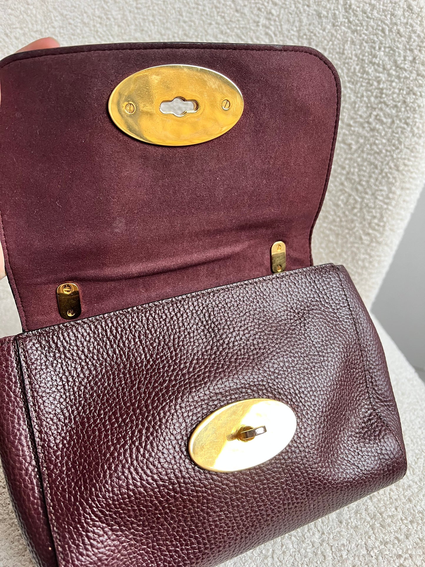 Mulberry Oxblood Regular Lily with Gold Hardware (RRP £895)