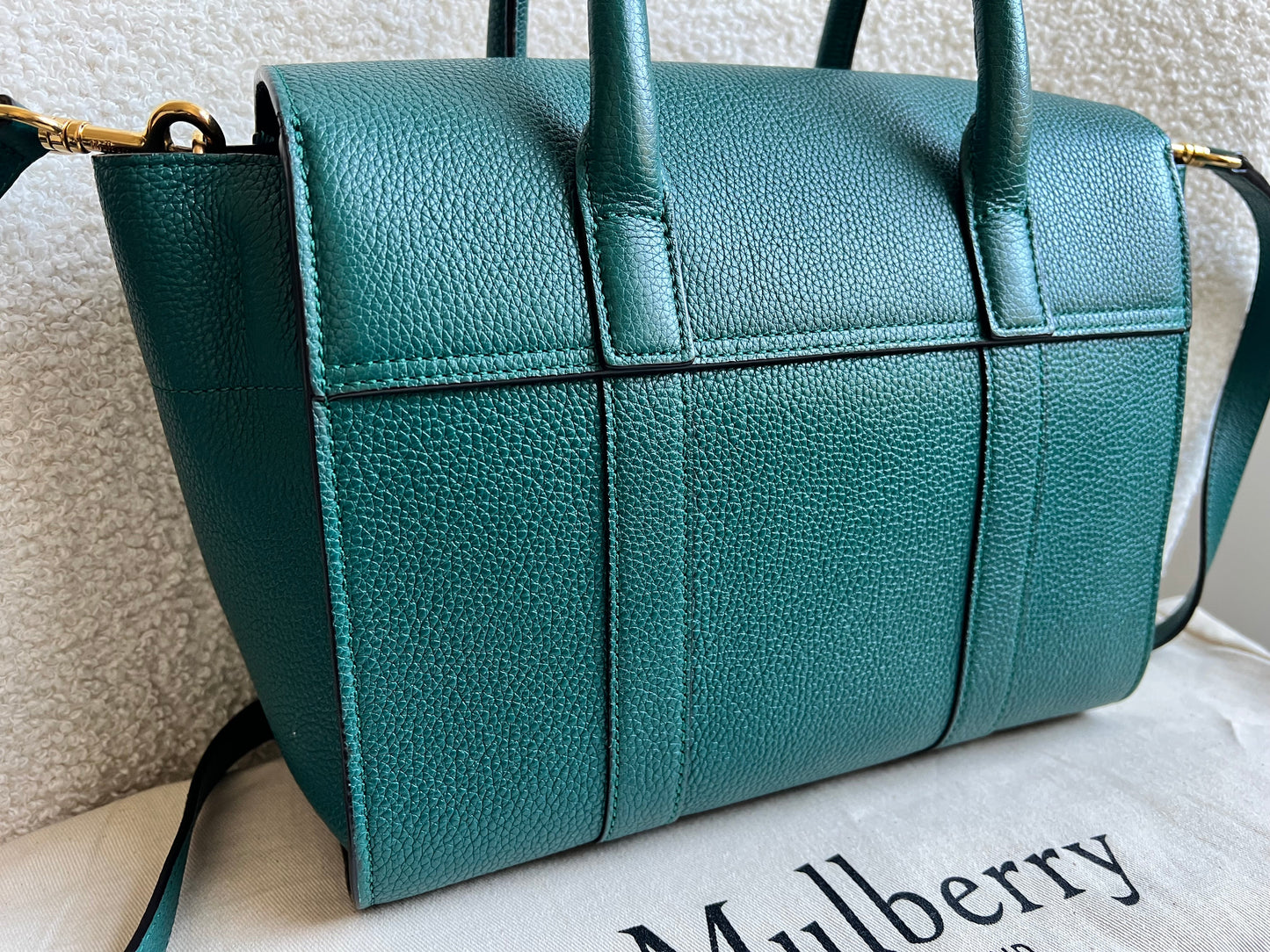Mulberry Ocean Green Small Bayswater Satchel (RRP £995)