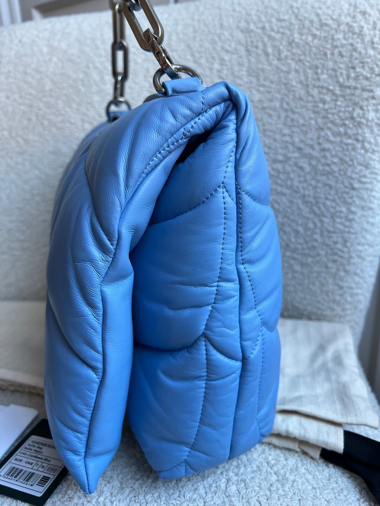 Mulberry Cornflower Blue Softie in Pillow Effect Nappa Leather (RRP £1650)